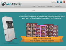 Tablet Screenshot of midatlanticphotobooths.com